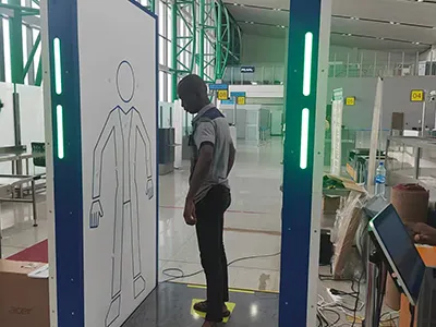Escáner de seguridad de ondas milimétricas para el control de seguridad en aeropuertos