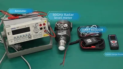 Calibración del transmisor de nivel de radar de ondas milimétricas de 80GHz